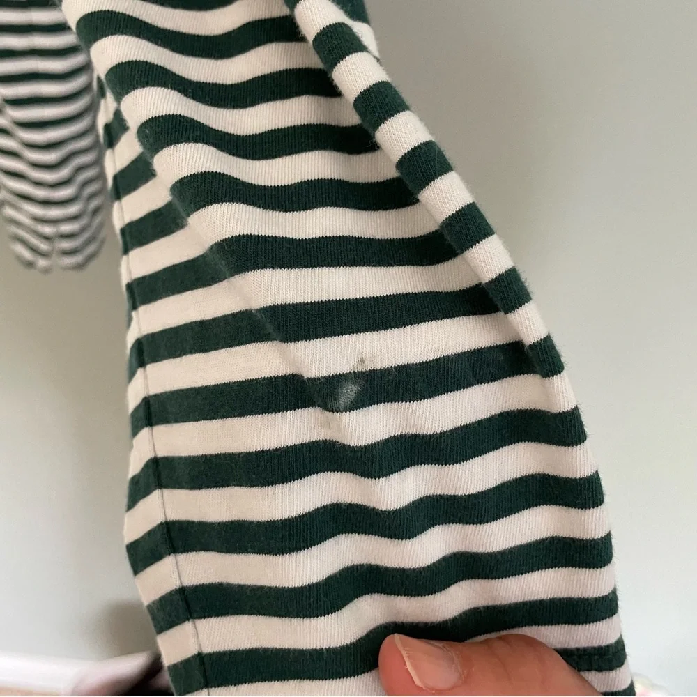 3 for $30 | Vineyard Vines 100% Pima Cotton Green White Stripe Long Sleeve Polo